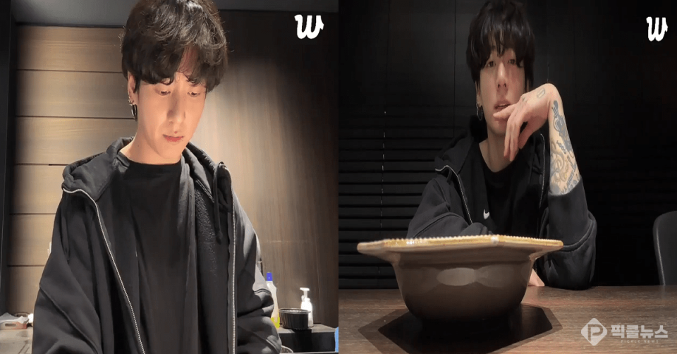 사진 = 정국 위버스 라이브 방송 캡처